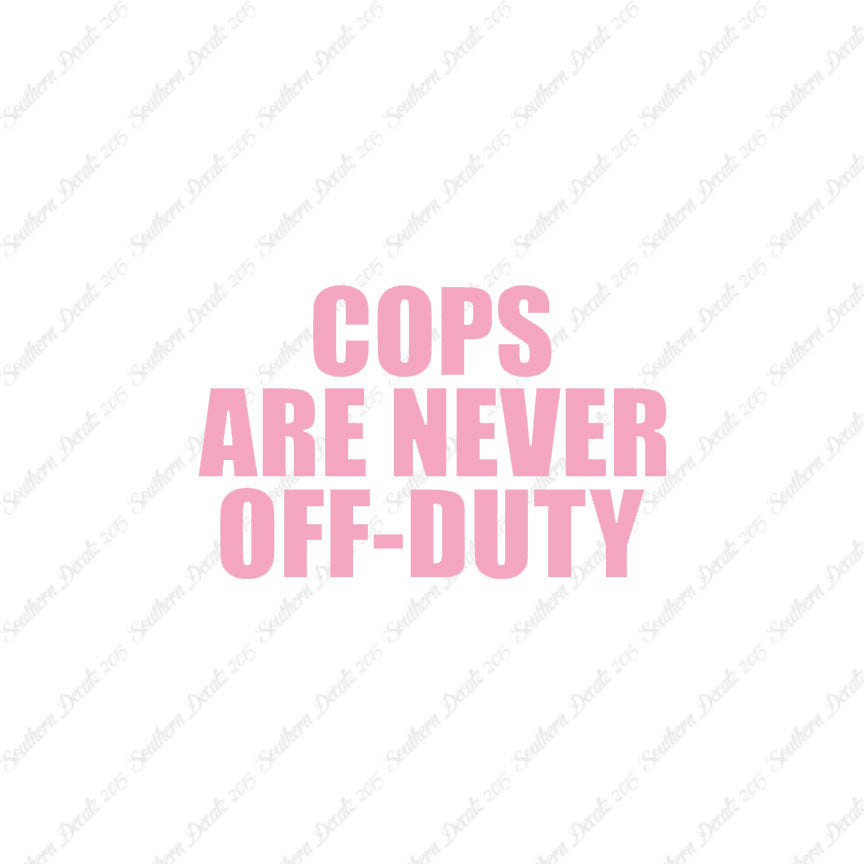 Cops Never Off Duty