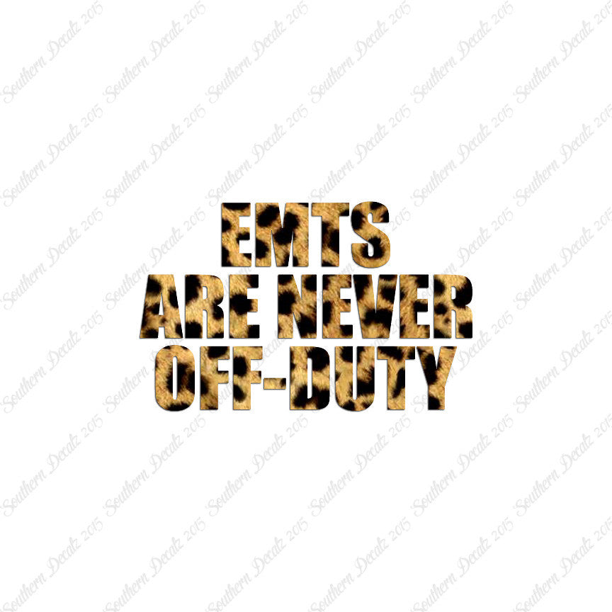 EMTs Never Off Duty