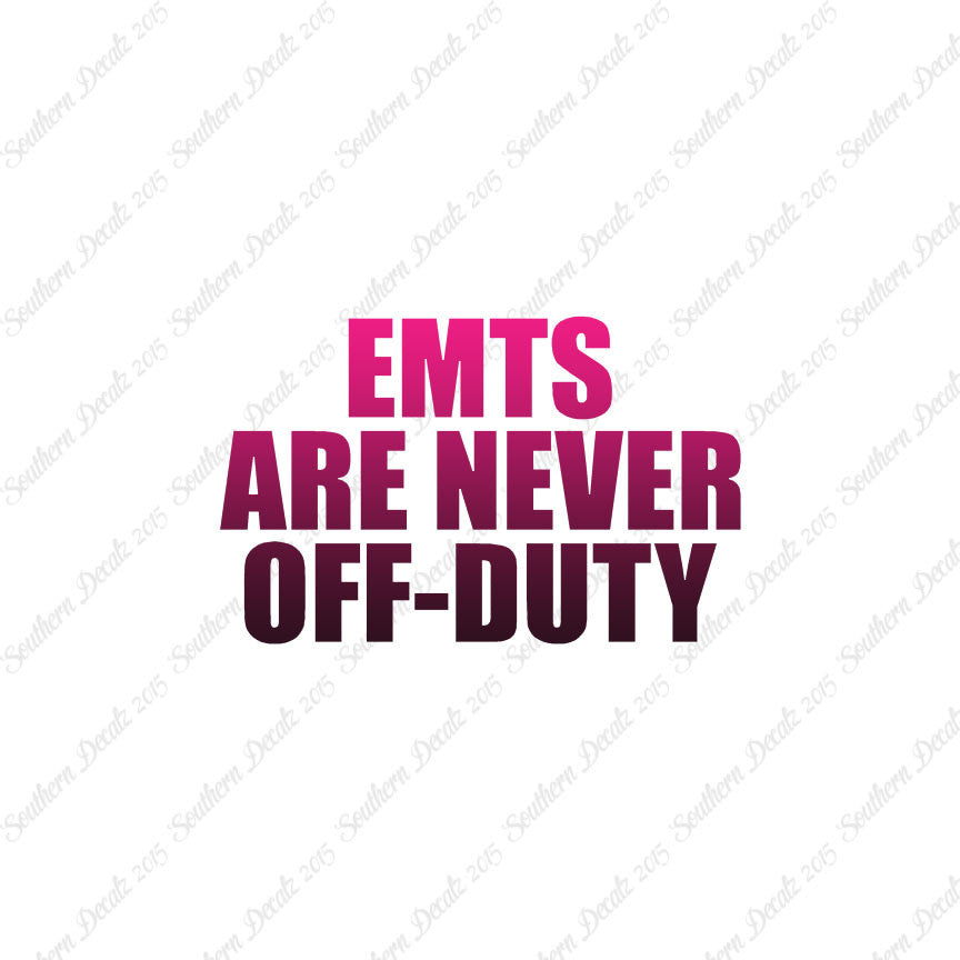 EMTs Never Off Duty