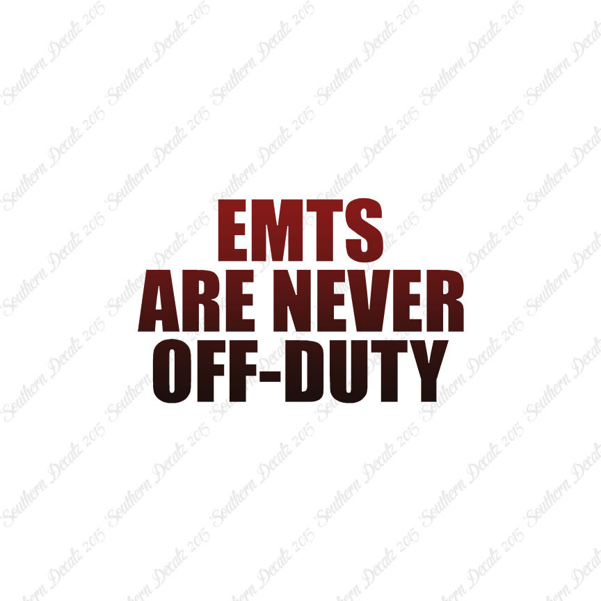 EMTs Never Off Duty