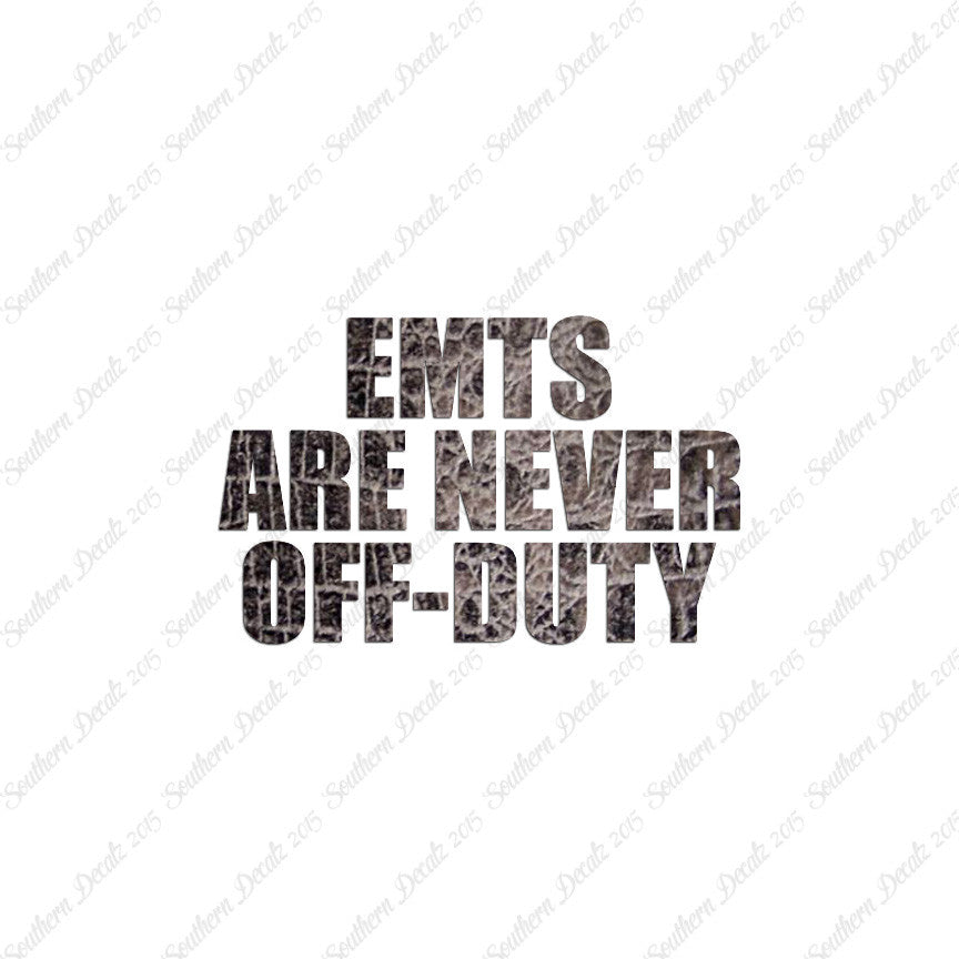 EMTs Never Off Duty