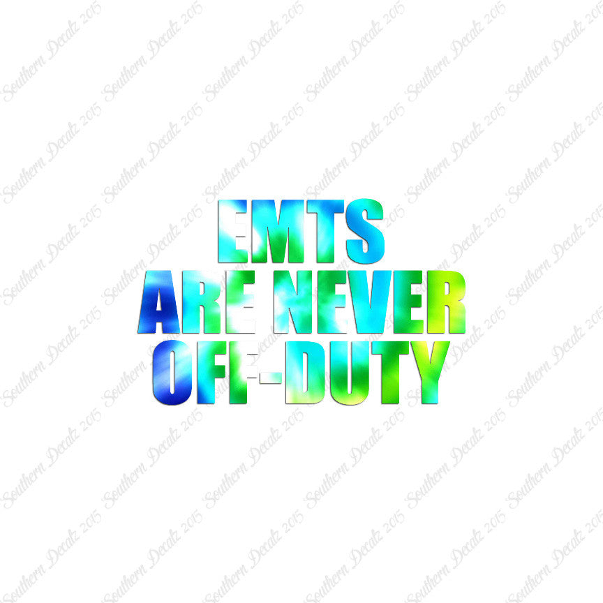 EMTs Never Off Duty