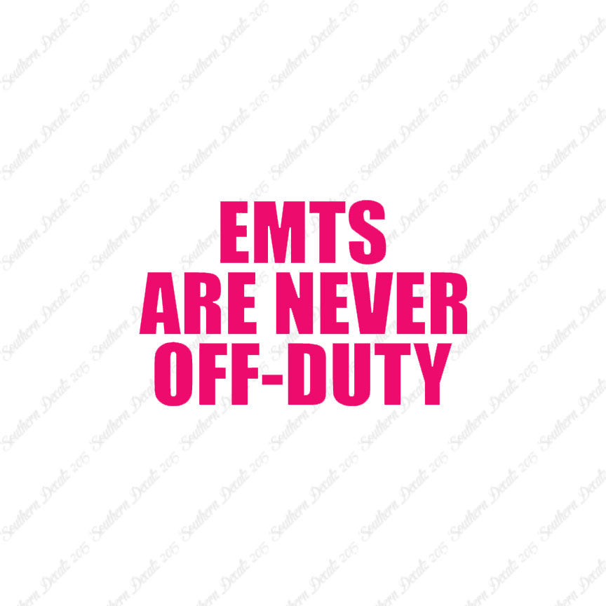EMTs Never Off Duty