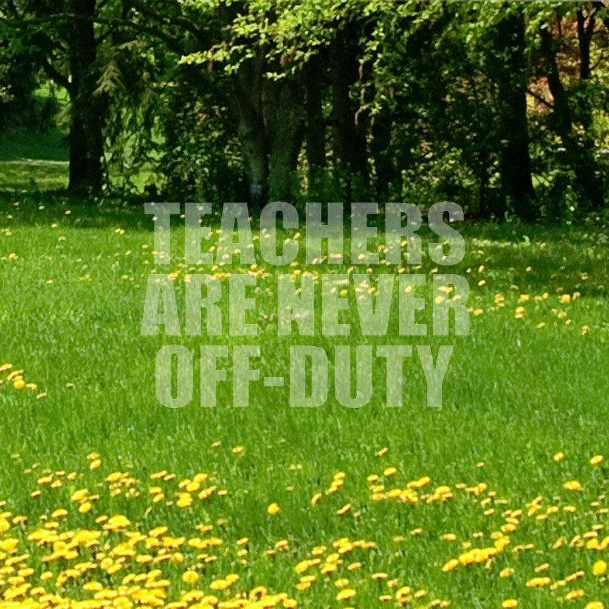 Teachers Never Off Duty