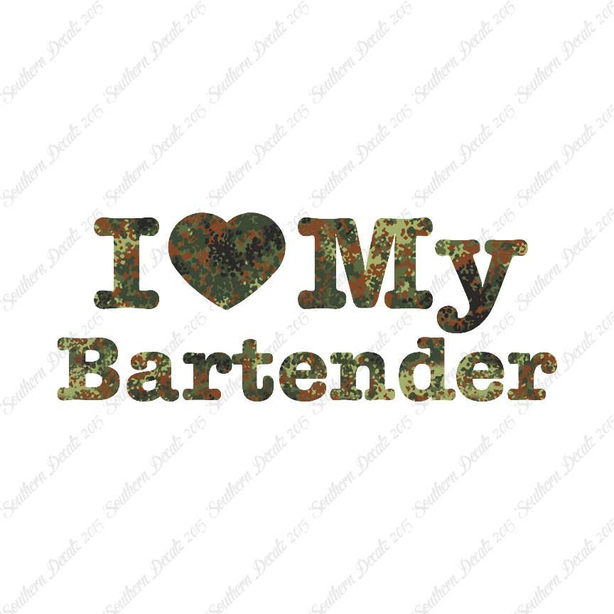 I Love My Bartender Heart