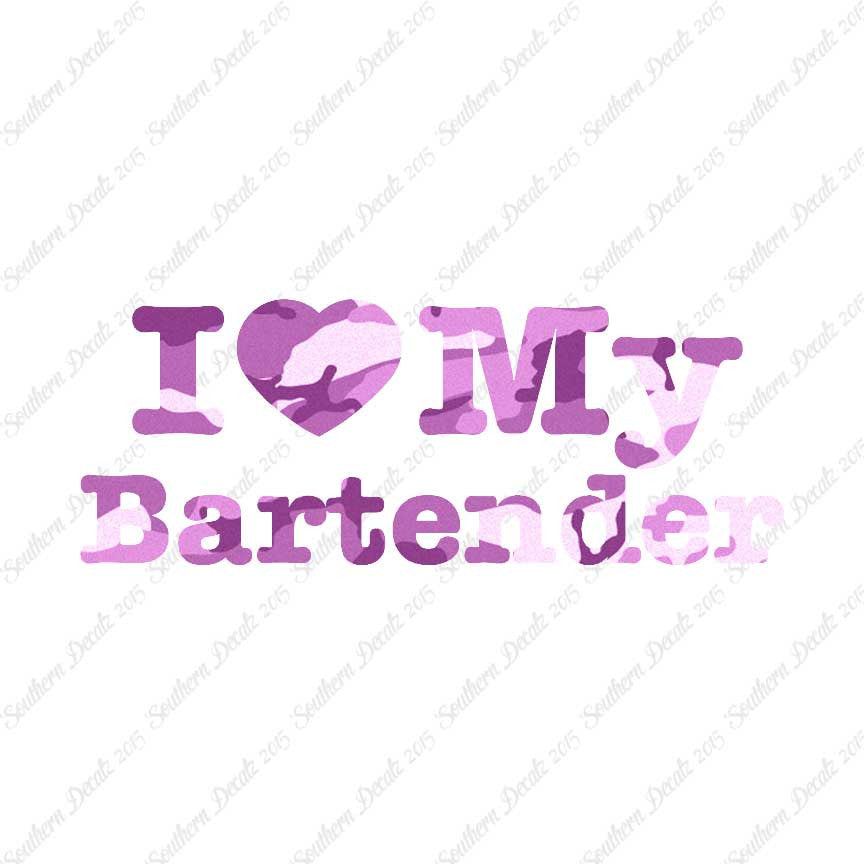 I Love My Bartender Heart