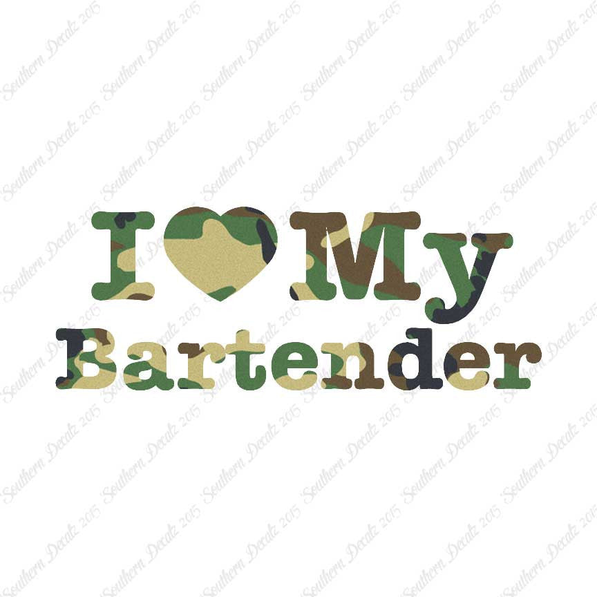 I Love My Bartender Heart