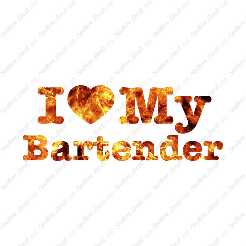 I Love My Bartender Heart