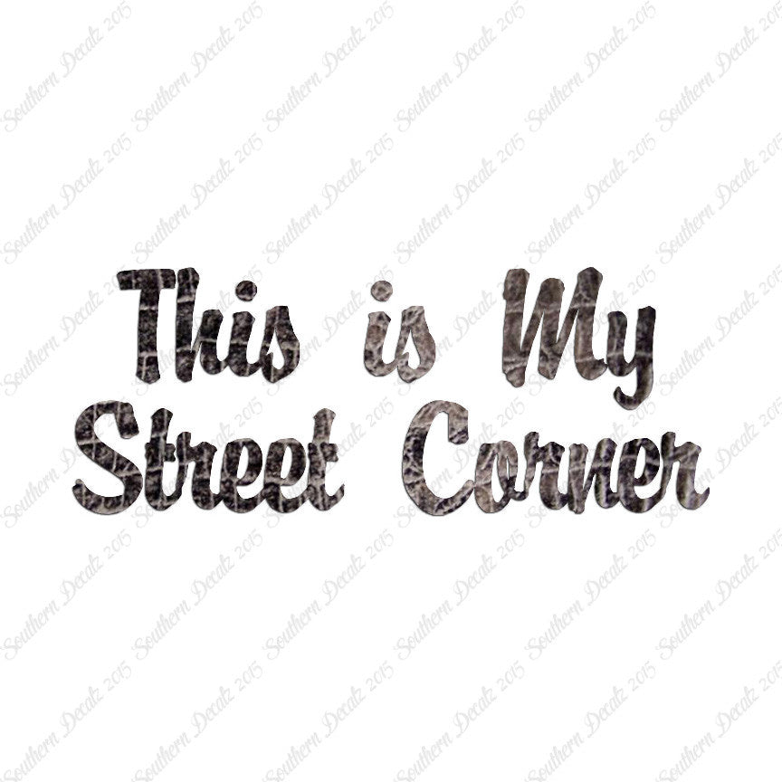 This Is My Street Corner
