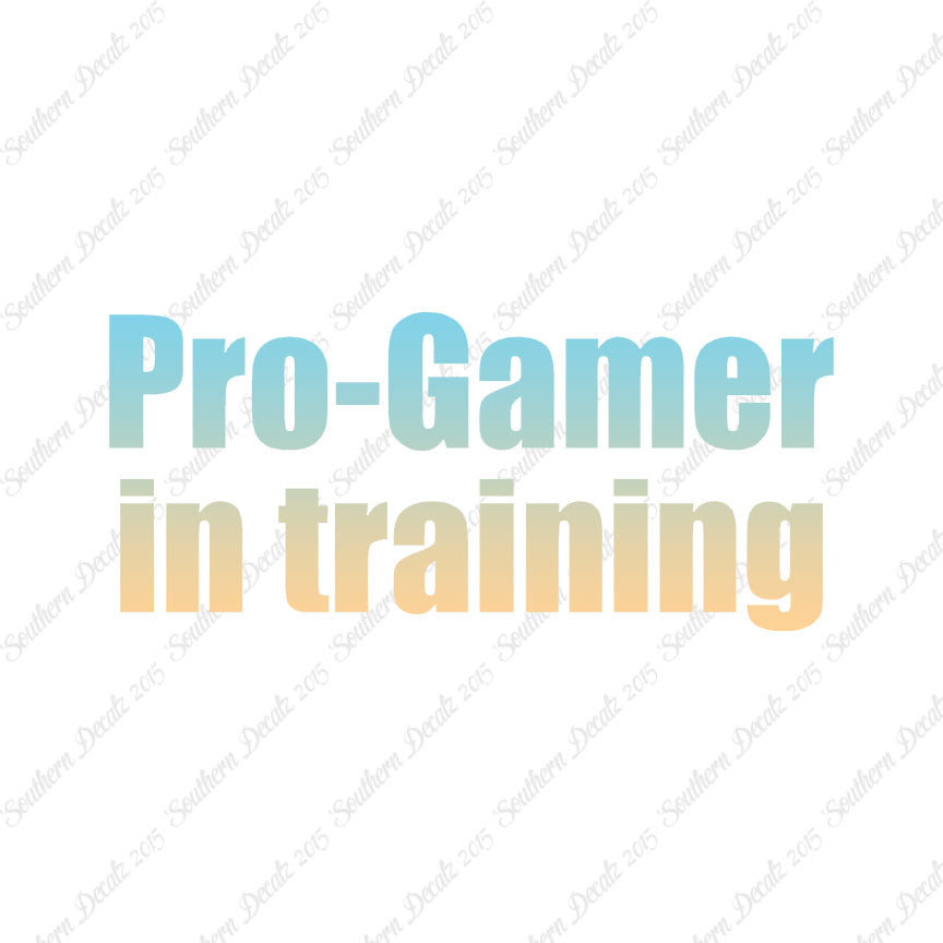 Pro Gamer In Training