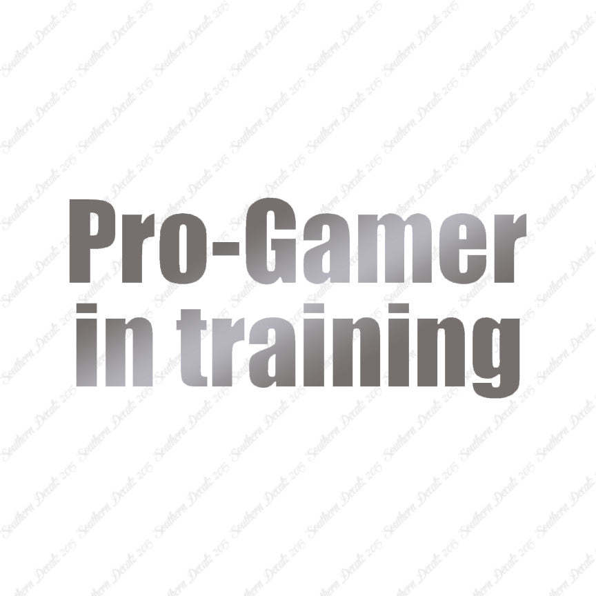 Pro Gamer In Training