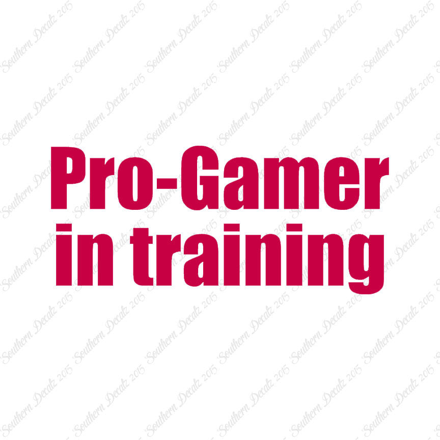 Pro Gamer In Training