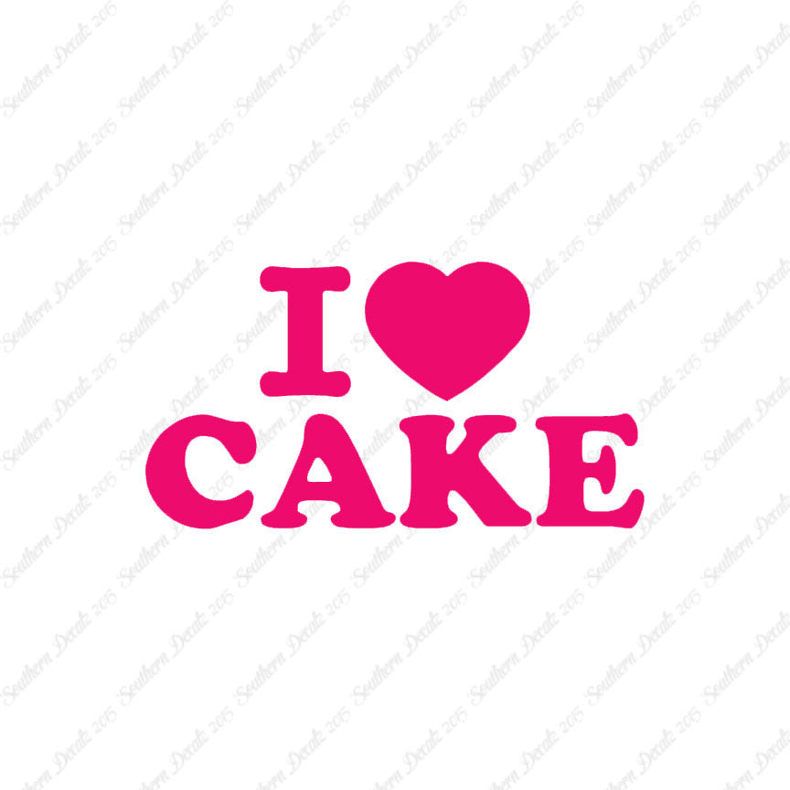 I Heart Love Cake