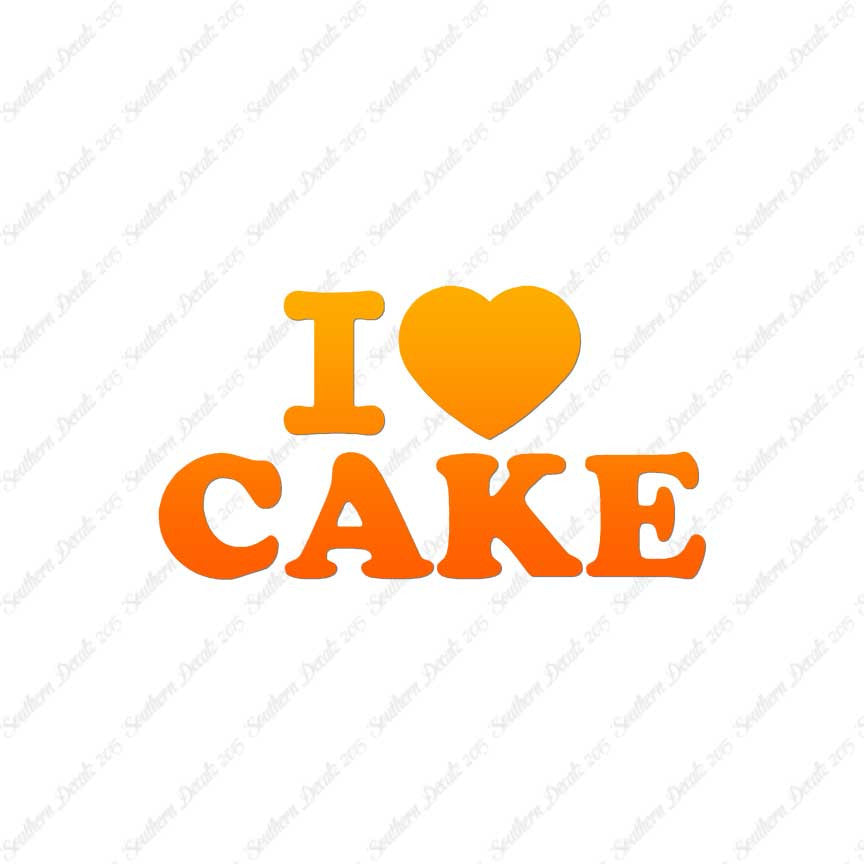 I Heart Love Cake