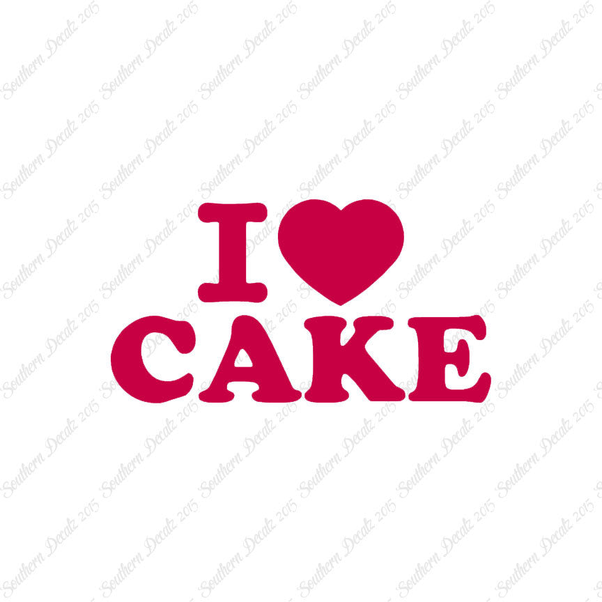 I Heart Love Cake