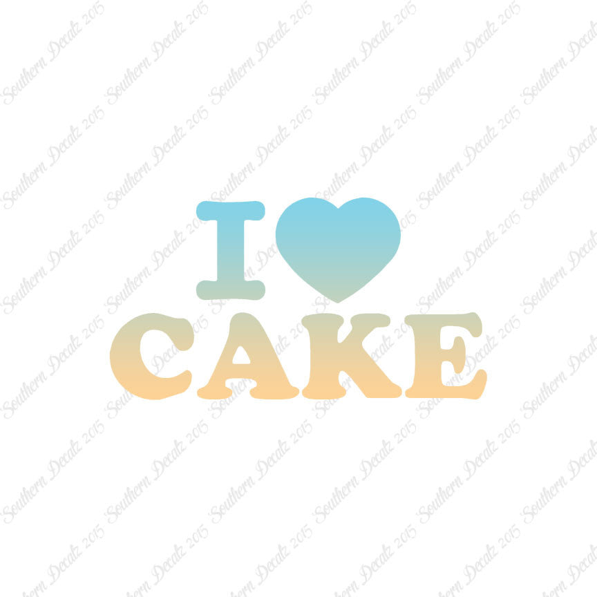 I Heart Love Cake