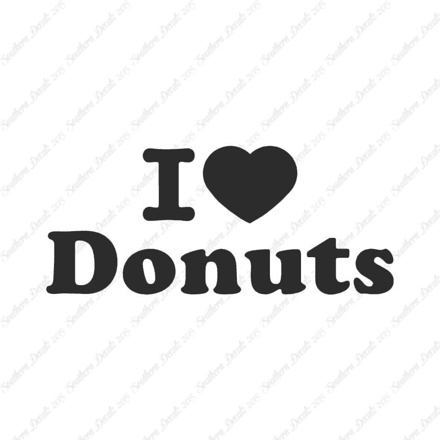 I Heart Love Donuts