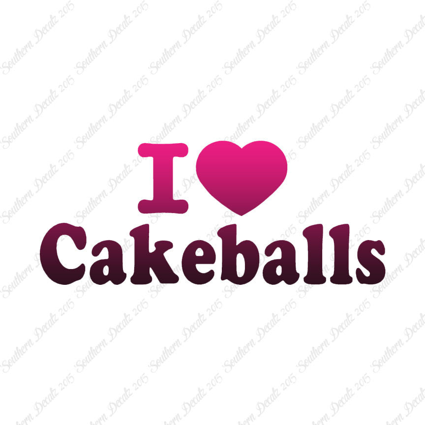 I Love Heart Cakeballs
