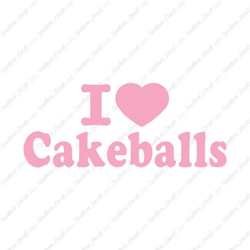 I Love Heart Cakeballs