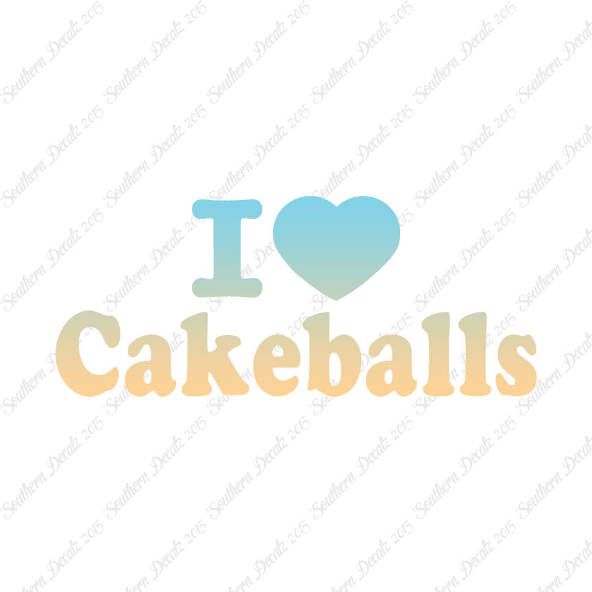 I Love Heart Cakeballs