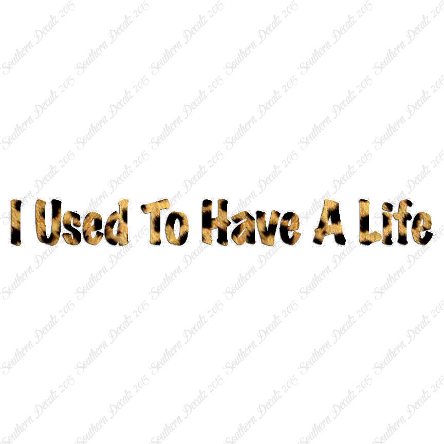 I Use To Have A Life