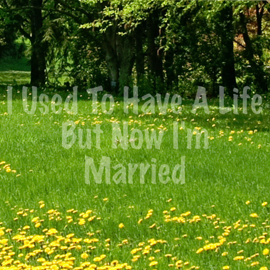 Used To Have A Life Now I'm Married