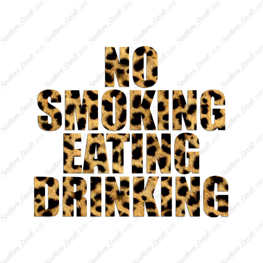 No Smoking Eating Drinking