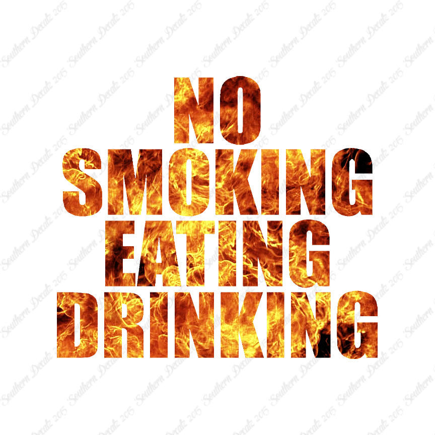 No Smoking Eating Drinking