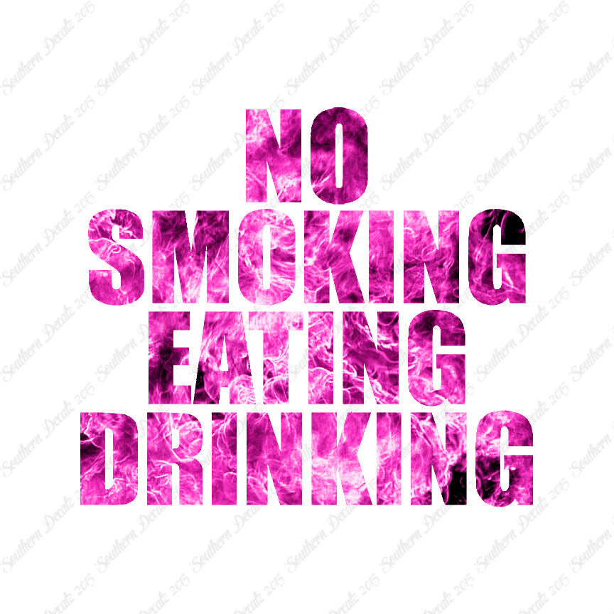 No Smoking Eating Drinking