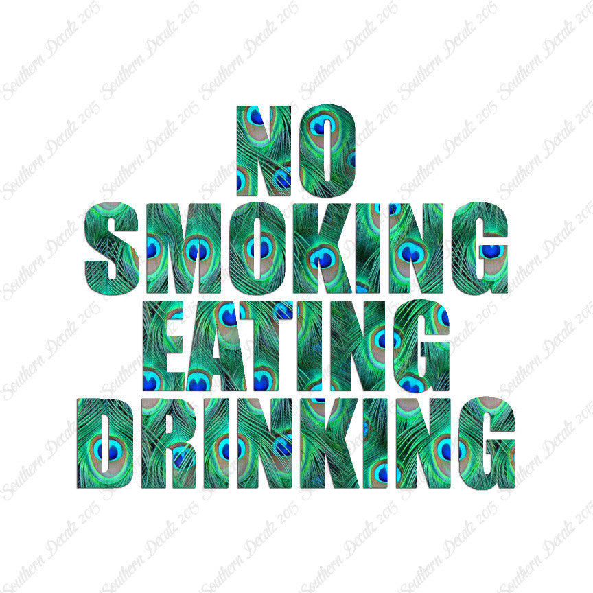 No Smoking Eating Drinking