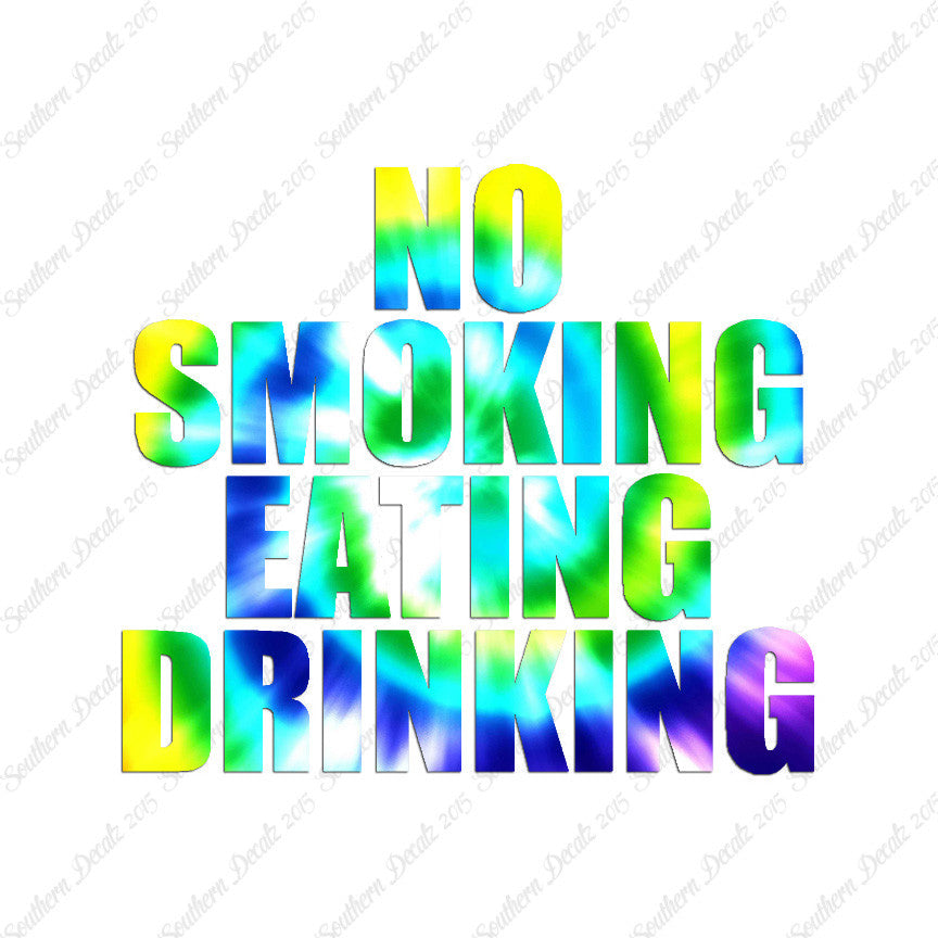 No Smoking Eating Drinking