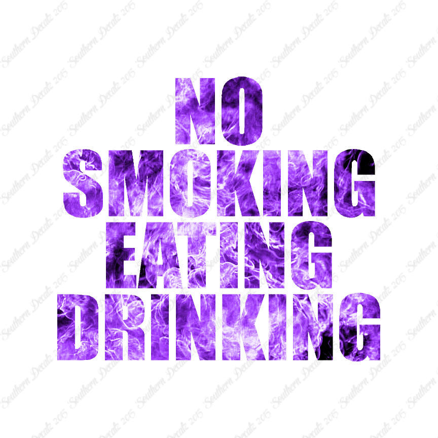 No Smoking Eating Drinking
