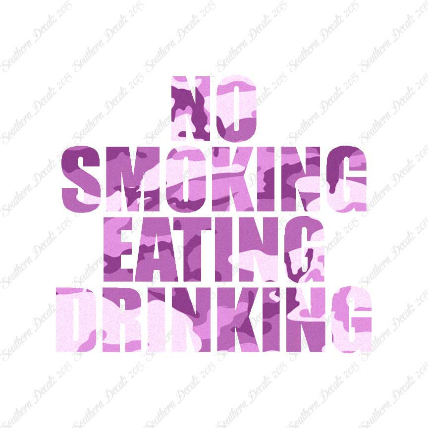 No Smoking Eating Drinking