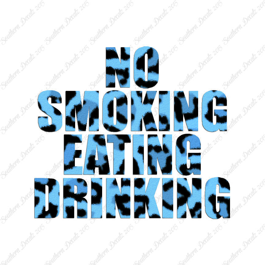 No Smoking Eating Drinking