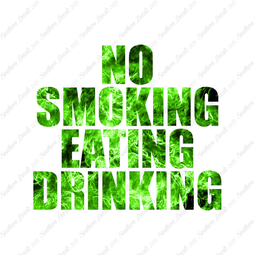No Smoking Eating Drinking