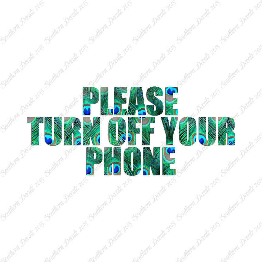Please Turn Off Your Phone