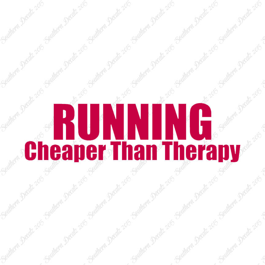 Running Cheaper Than Therapy