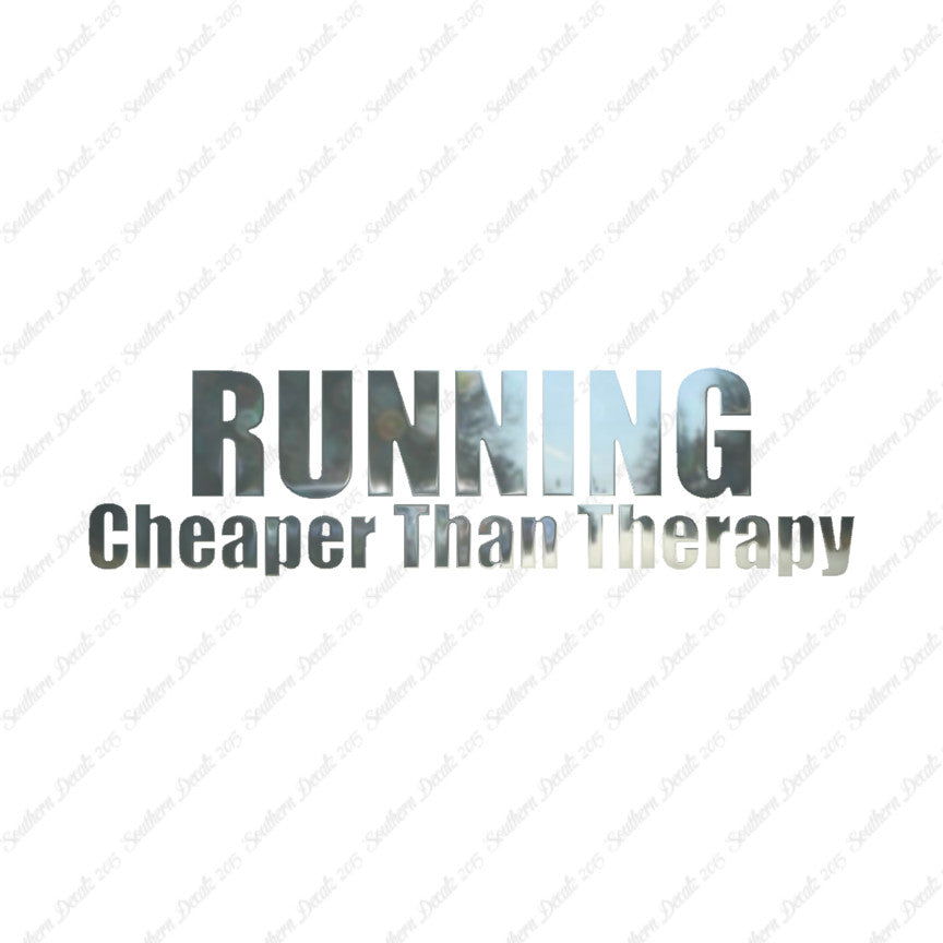Running Cheaper Than Therapy