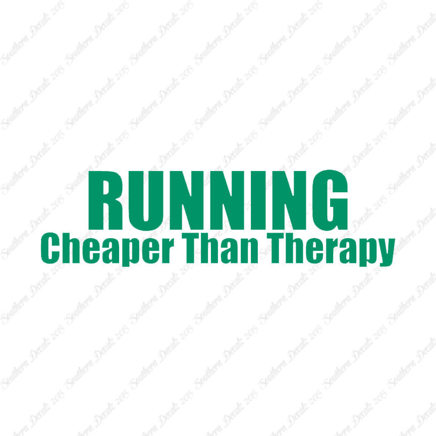 Running Cheaper Than Therapy