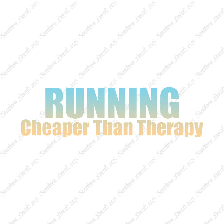 Running Cheaper Than Therapy