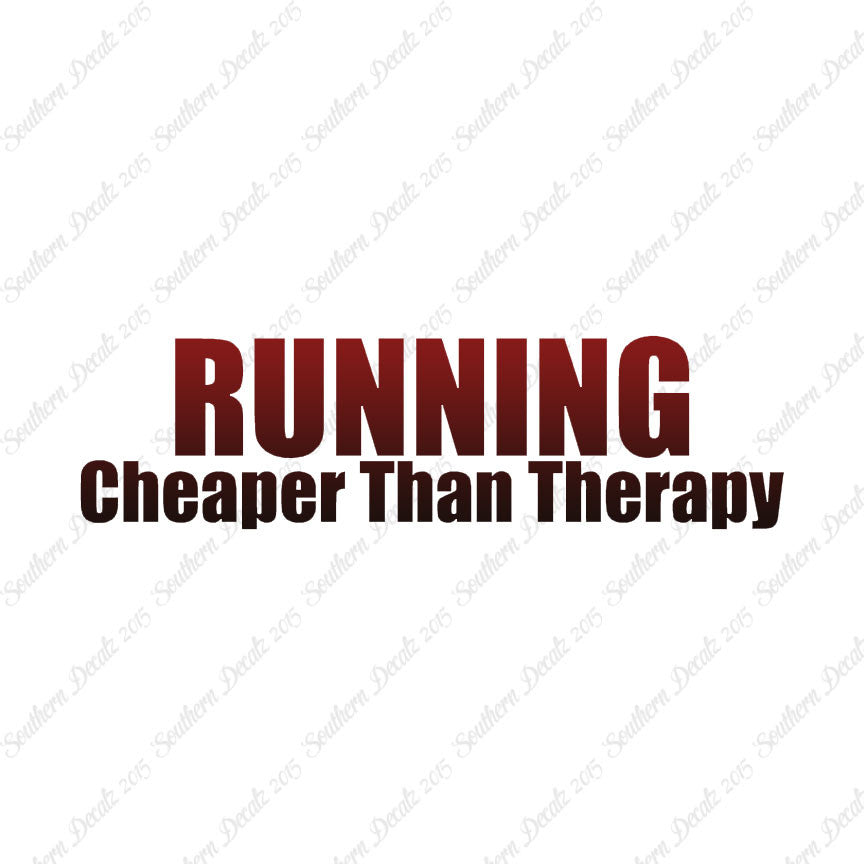 Running Cheaper Than Therapy