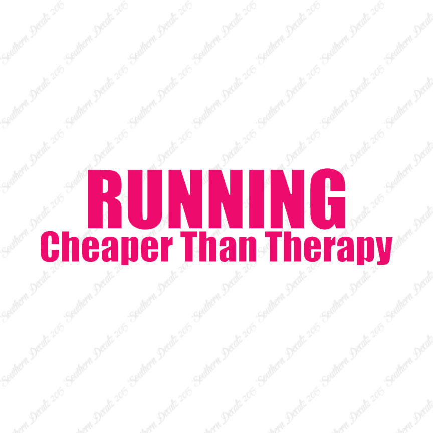 Running Cheaper Than Therapy