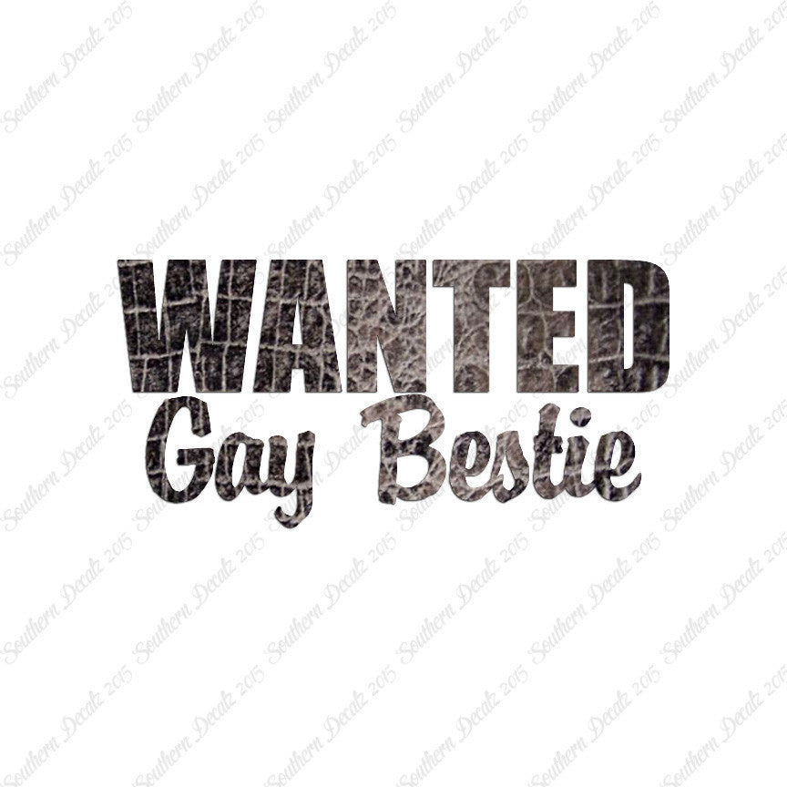 Wanted Gay Bestie