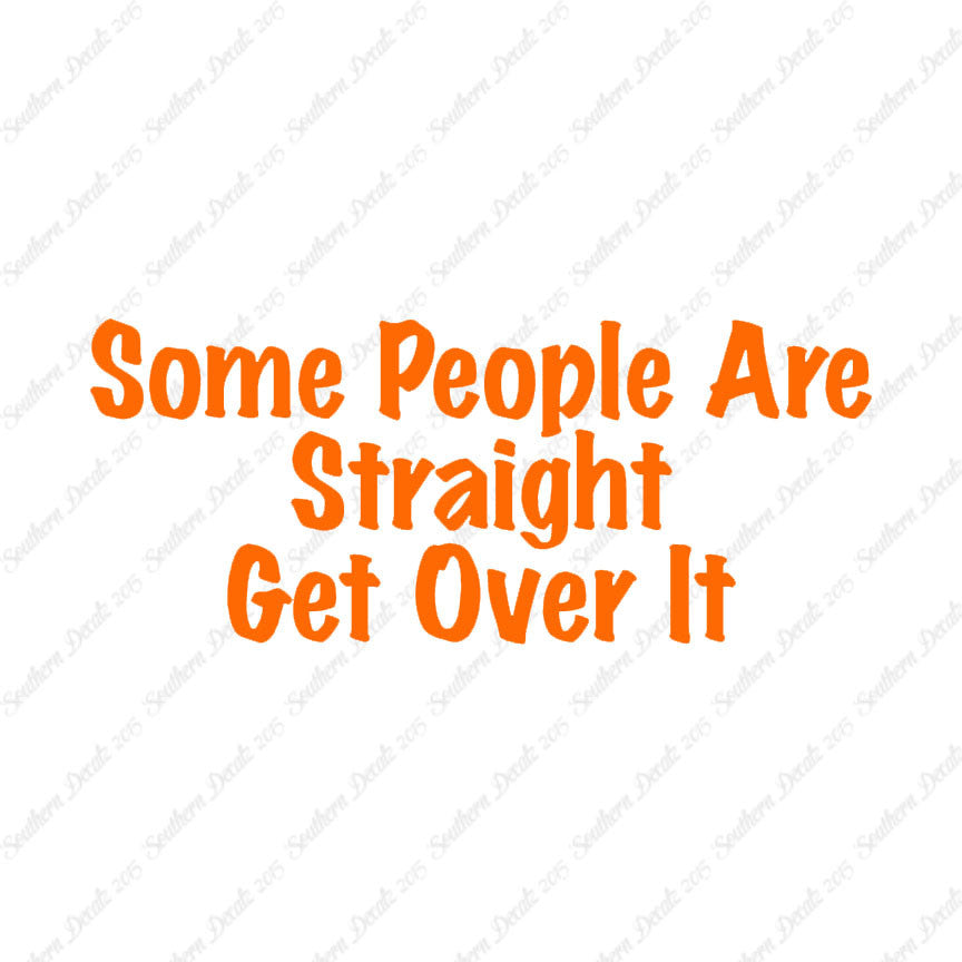 Some People Are Straight Get Over It