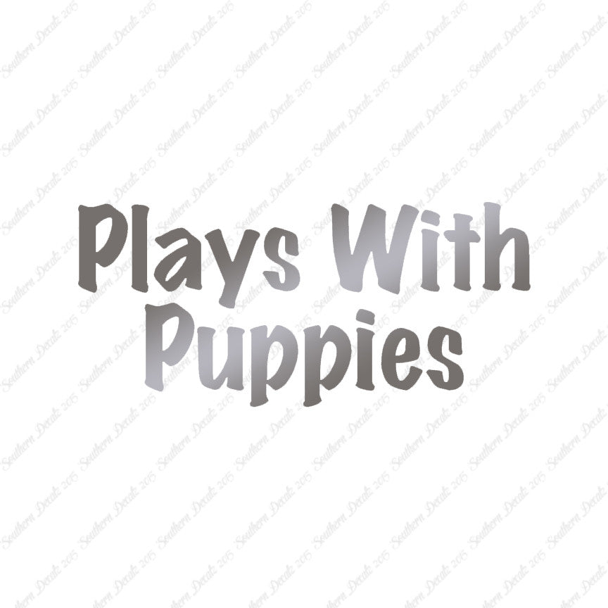 Plays With Puppies