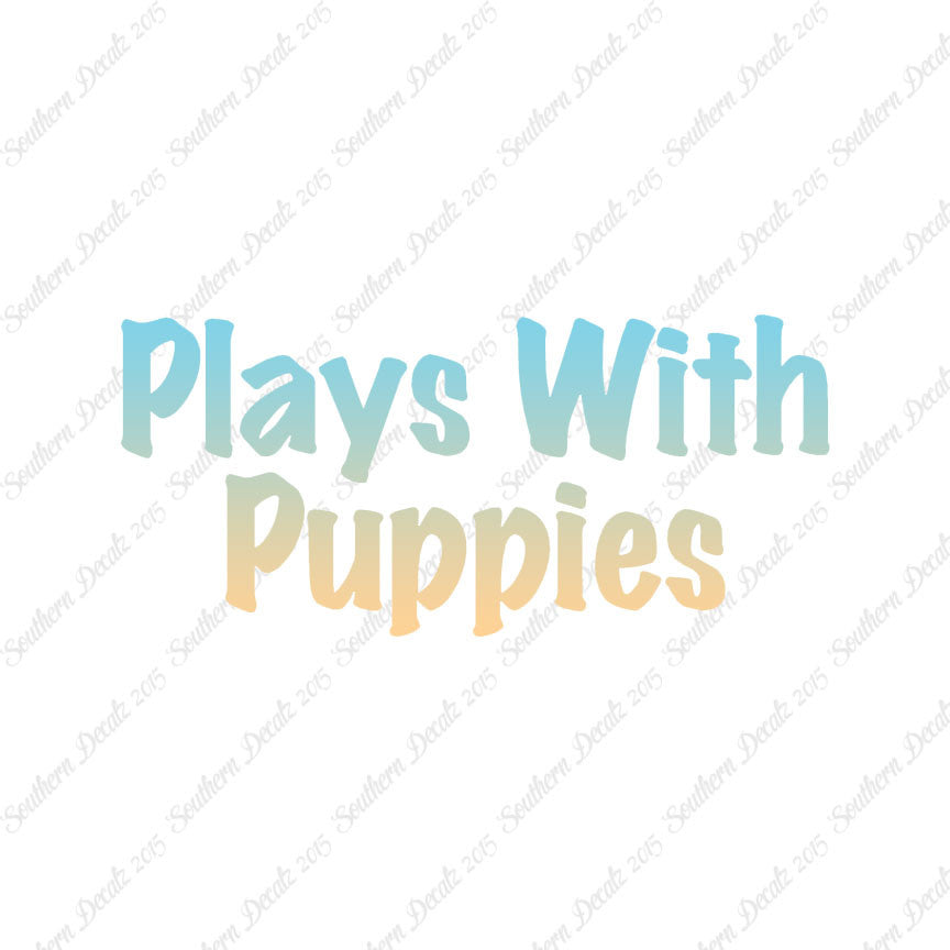 Plays With Puppies