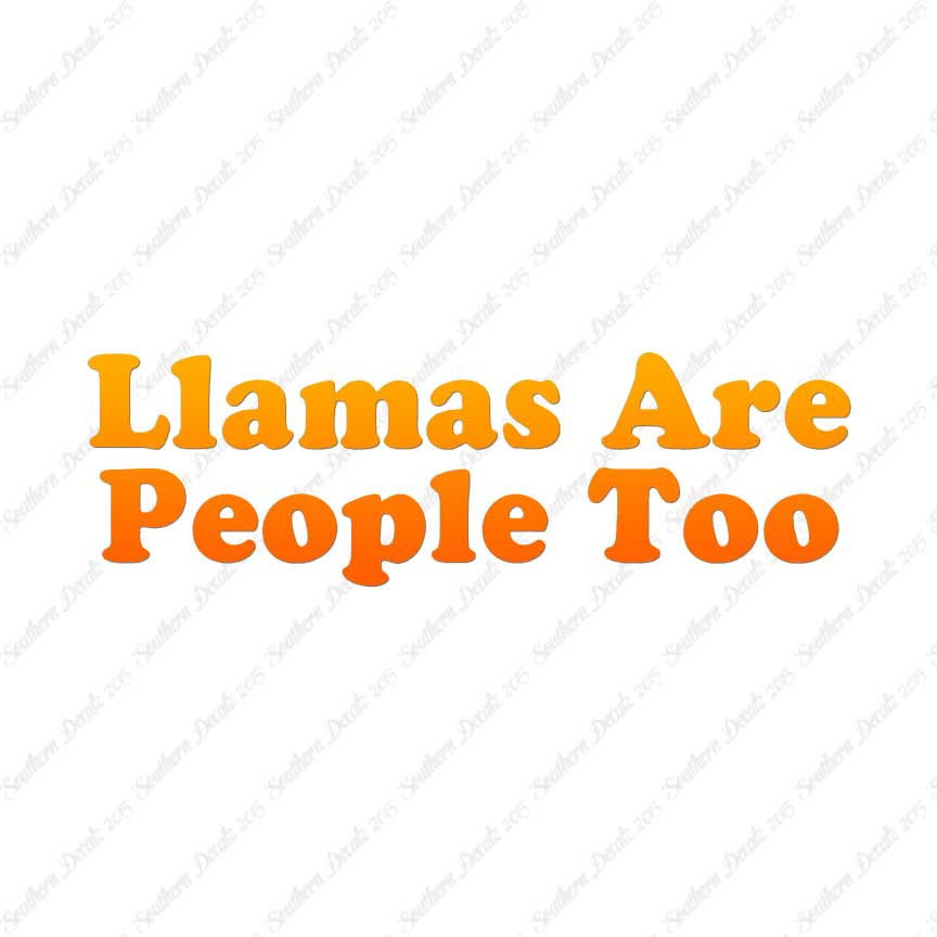 Llamas Are People Too