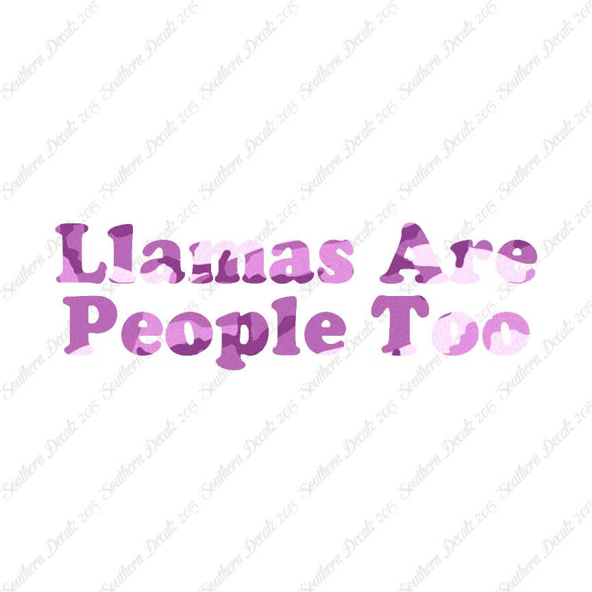 Llamas Are People Too