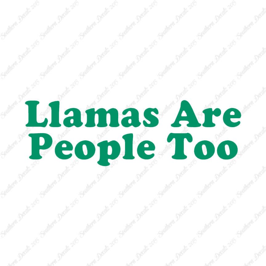 Llamas Are People Too