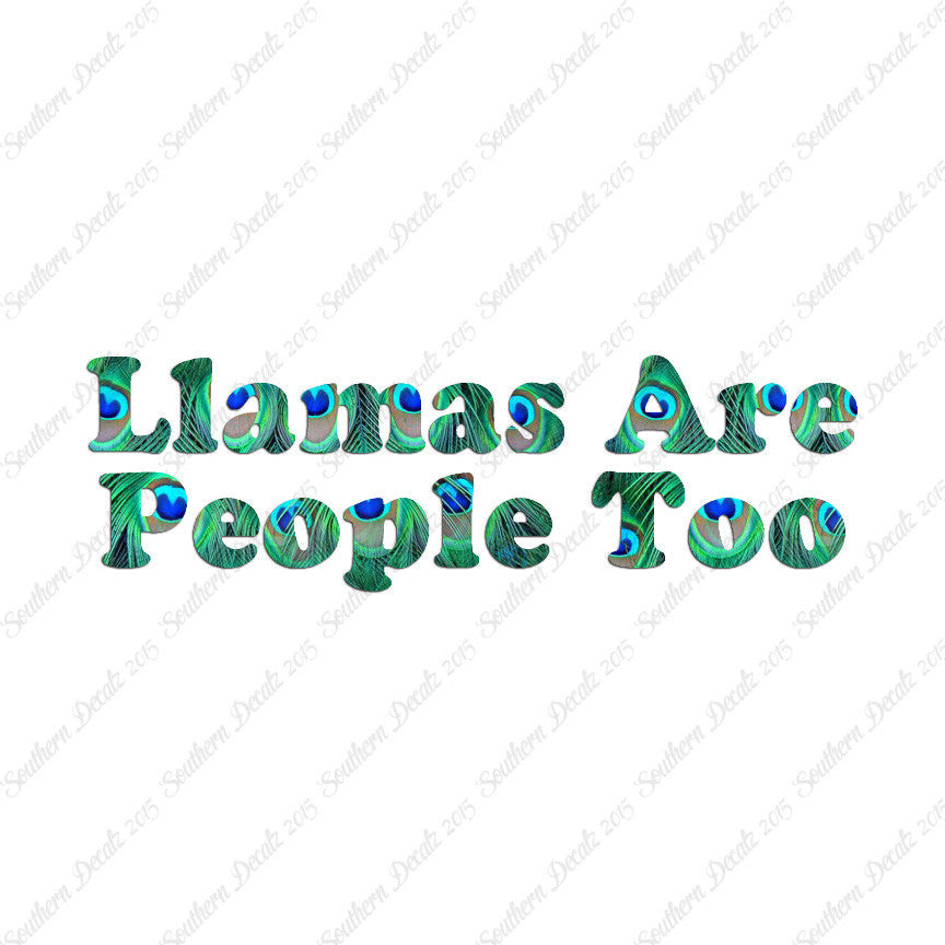 Llamas Are People Too